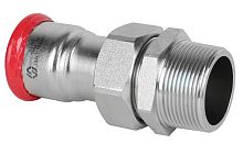 Пресс соединение разъёмное с наружной резьбой оцинкованная сталь 35*1 1/4 MVI цена 