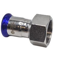 Пресс фитинг с внутренней резьбой  22*1/2 из нержавеющей стали MVI цена 