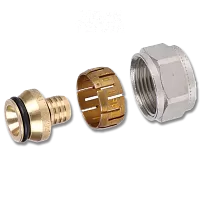 Зажимной адаптер Flex-X латунный PE-X 20x2,0-3/4"ВР Евроконус '50Ф цена 
