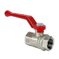 Кран шаровой латунный OPTIMA для ВОДЫ 1/2" ВР/ВР рычаг, НИКЕЛИР-Й VALFEX 11Б27фт1М (100/25) цена 