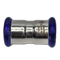 Муфта двухраструбная 22*22 mm из нержавеющей стали MVI цена 