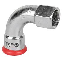 Пресс угольник 90гр. удлинённый с внутренней резьбой оцинкованный 22*1/2 MVI цена 