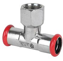 Пресс тройник с внутренней резьбой оцинкованный 22*3/4*22 MVI цена 