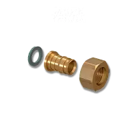 Штуцер с накидной гайкой латунный для труб PE-Xa 16-G3/4"НГ, тип 2 '80И цена 